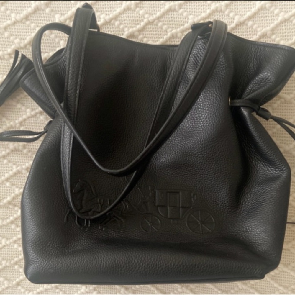 Coach Black Leather Shoulder Bag